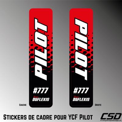 Stickers pour cadre Pilot YCF